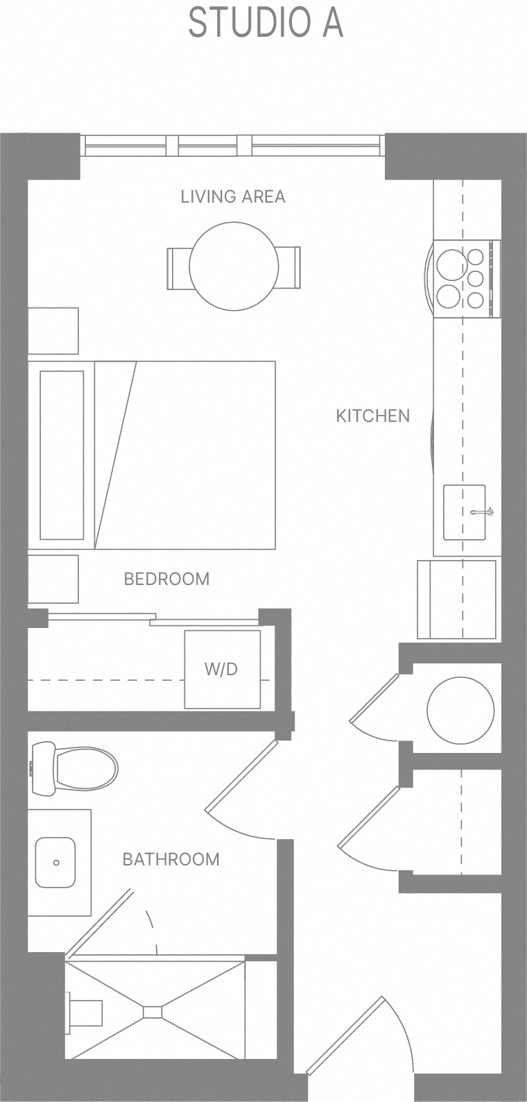 Studio A Floorplan